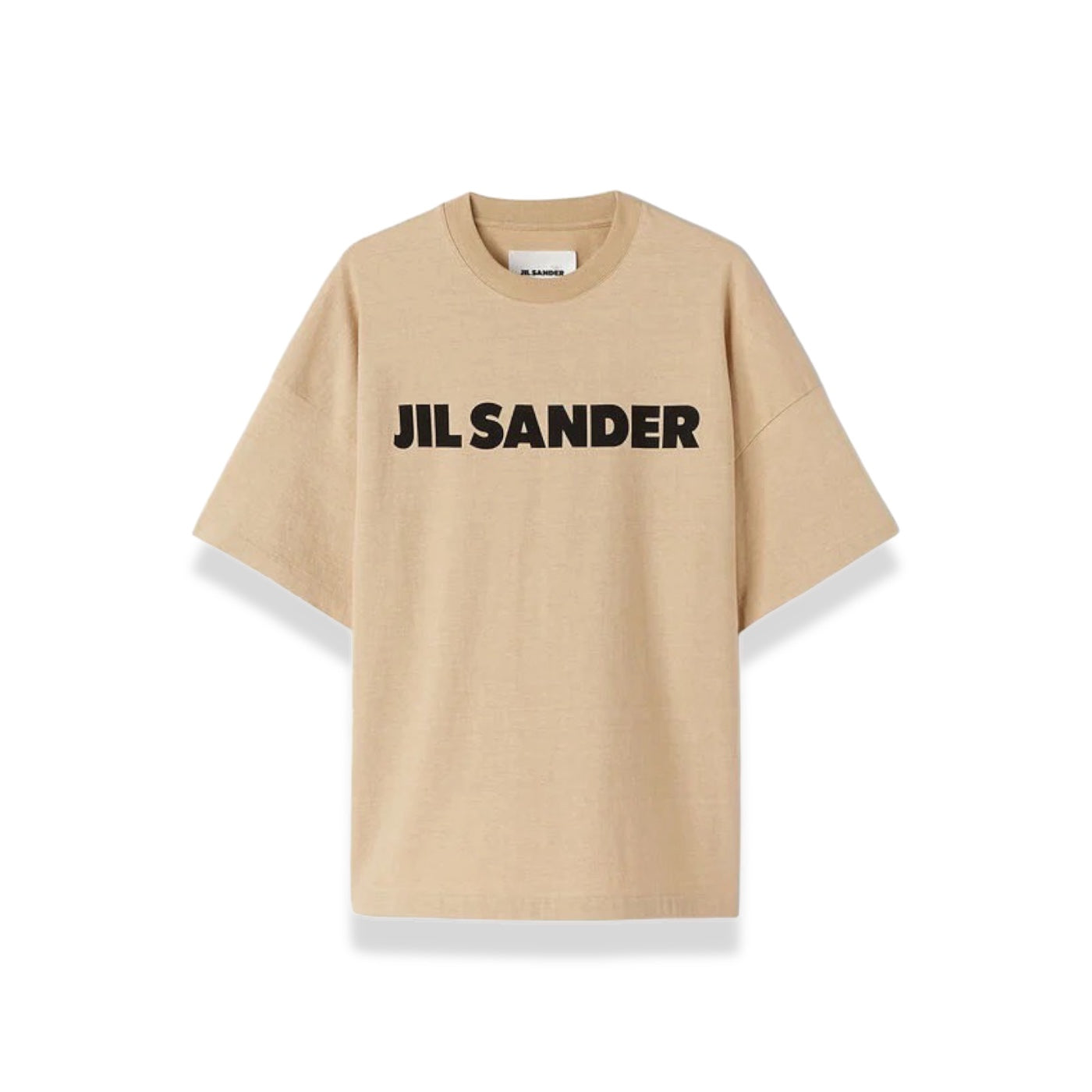 Jil Sander - Cotton Jersey Logo Tee Dark Sand
