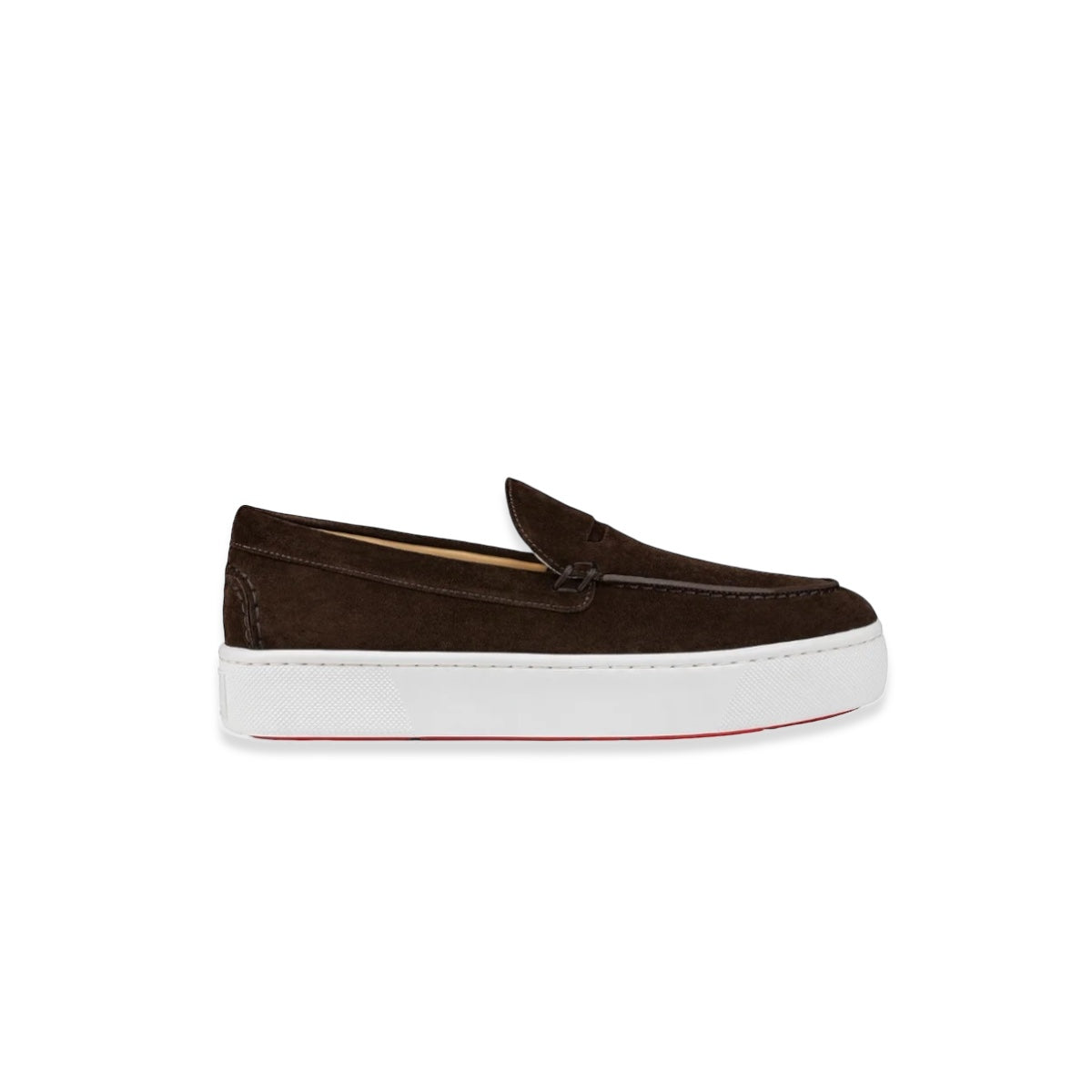 Christian Louboutin - Paqueboat Velours Cosme Brown