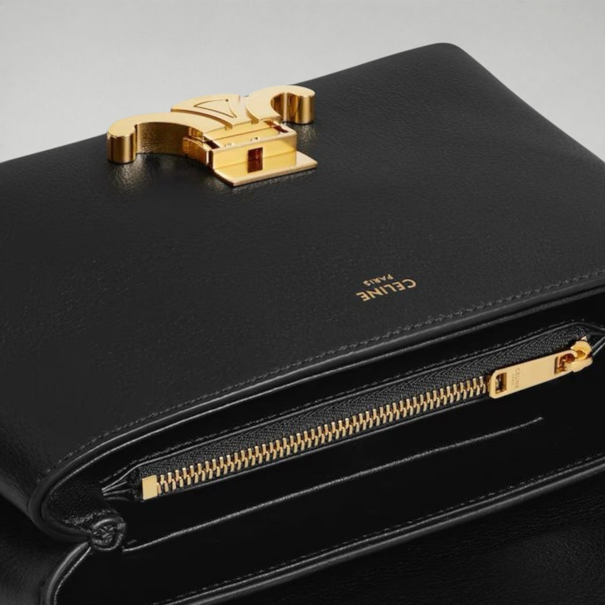 Teen Nino Bag Grained Calfskin Black