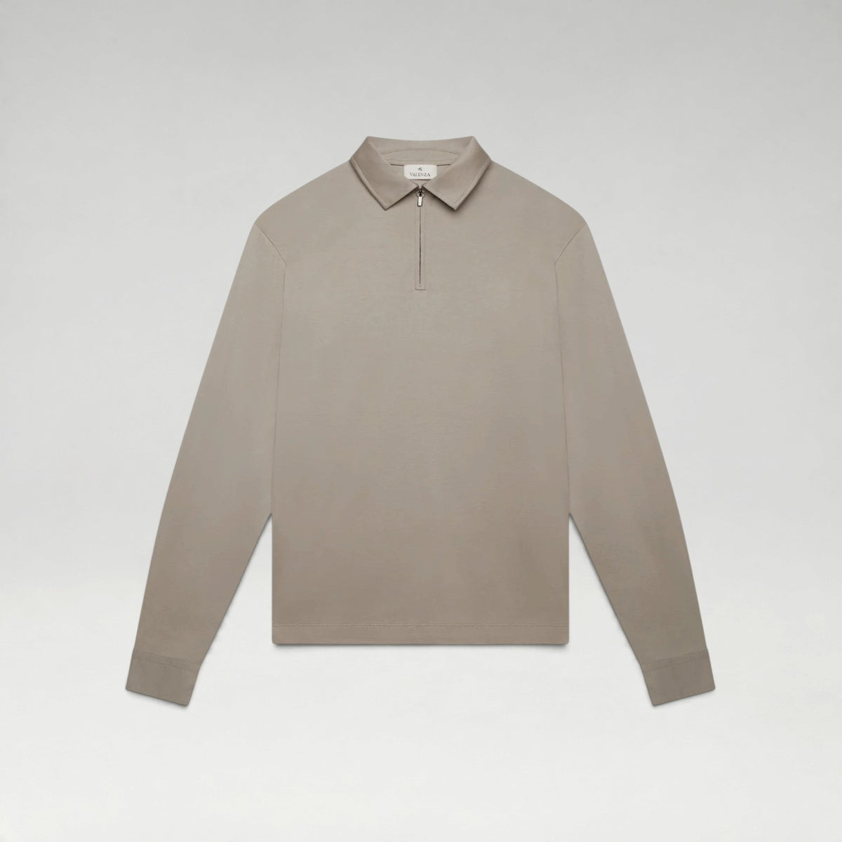 Longsleeve Supima Polo Lead Grey