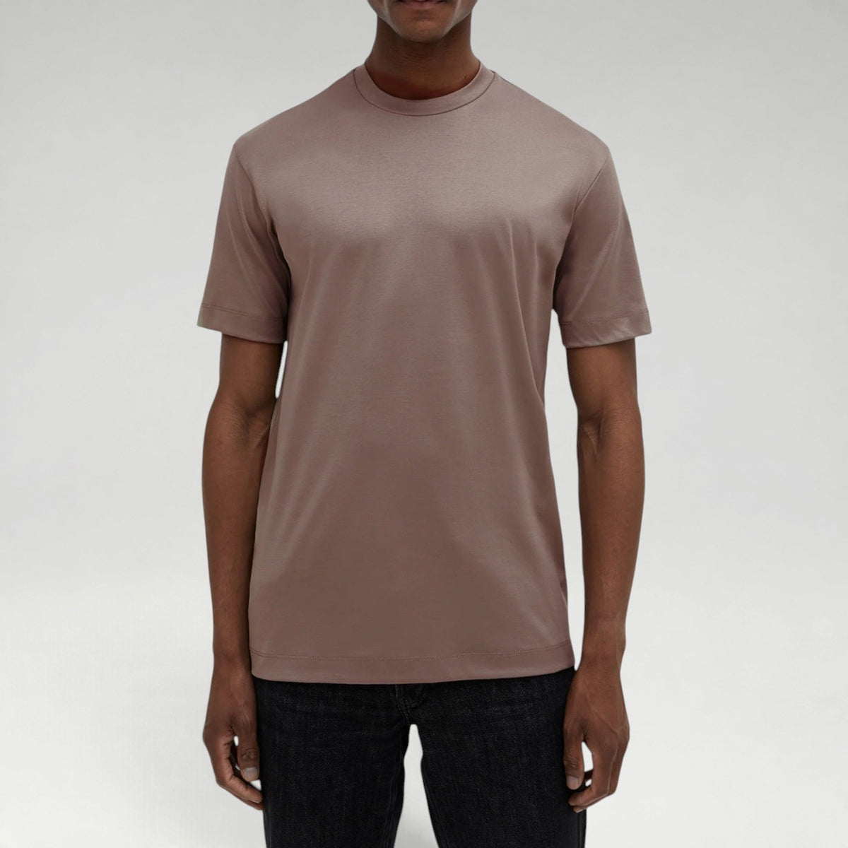 Supima Shine Tee Lead grey