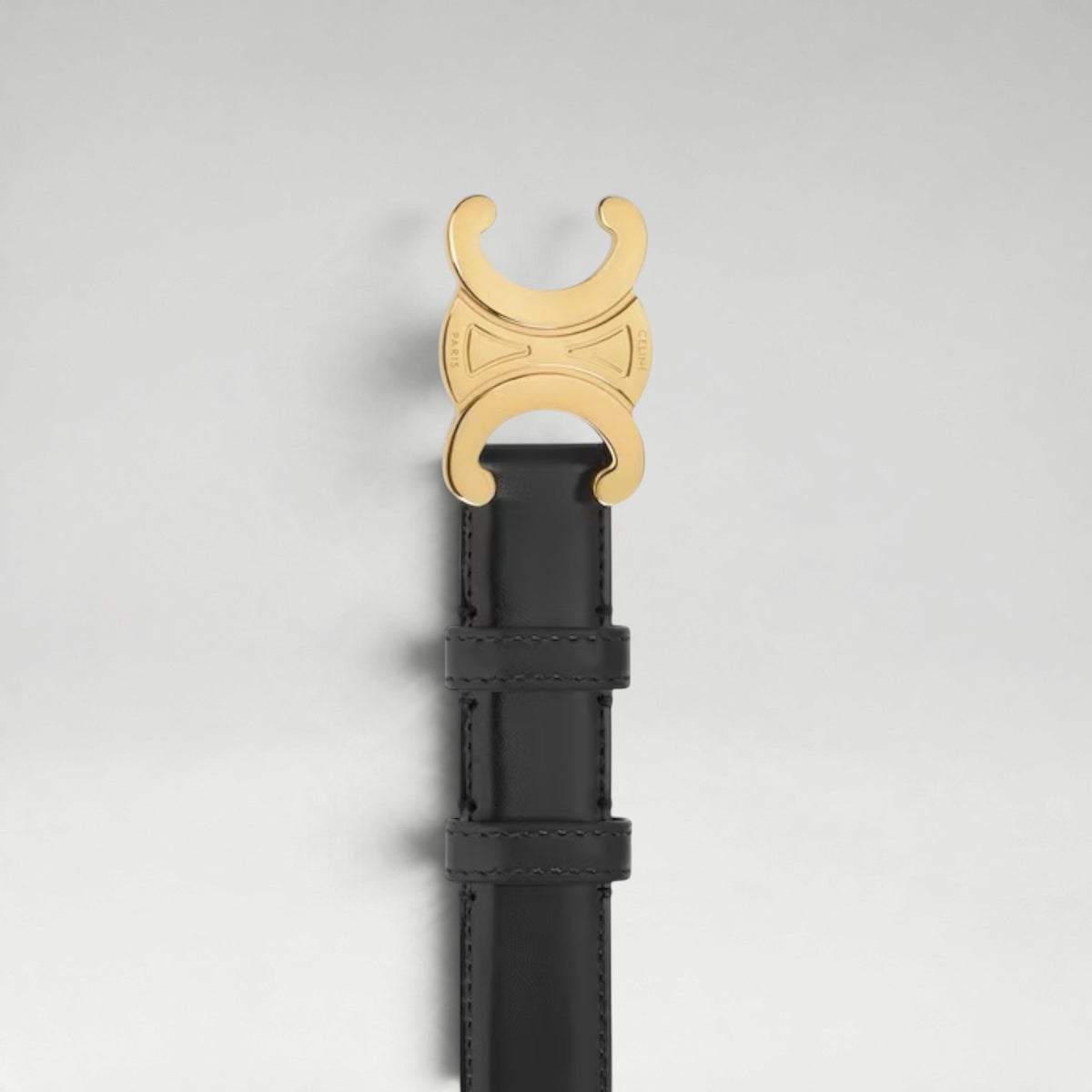 Medium 25MM Triomphe Belt Black