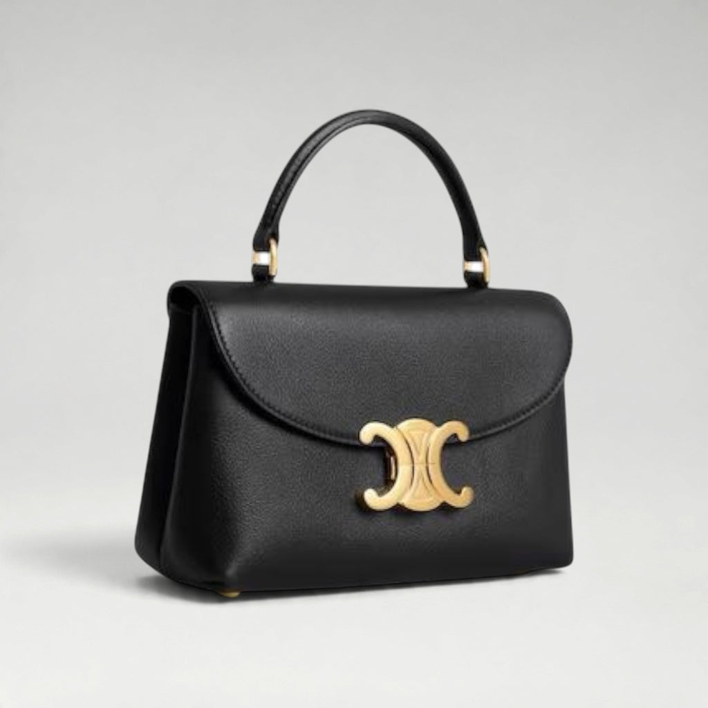 Teen Nino Bag Grained Calfskin Black