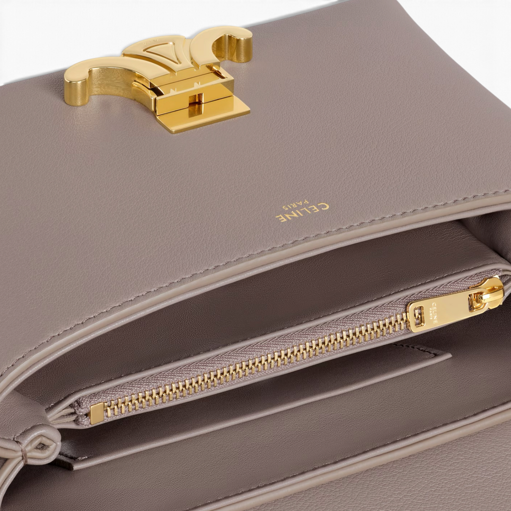 Teen Nino Bag Grained Calfskin Grey