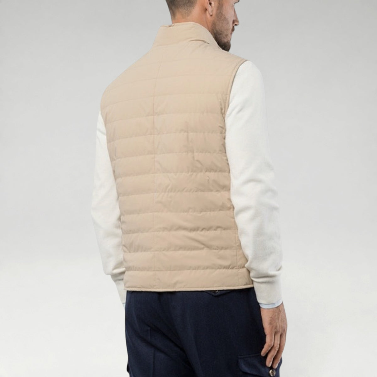 Padded Beige Vest