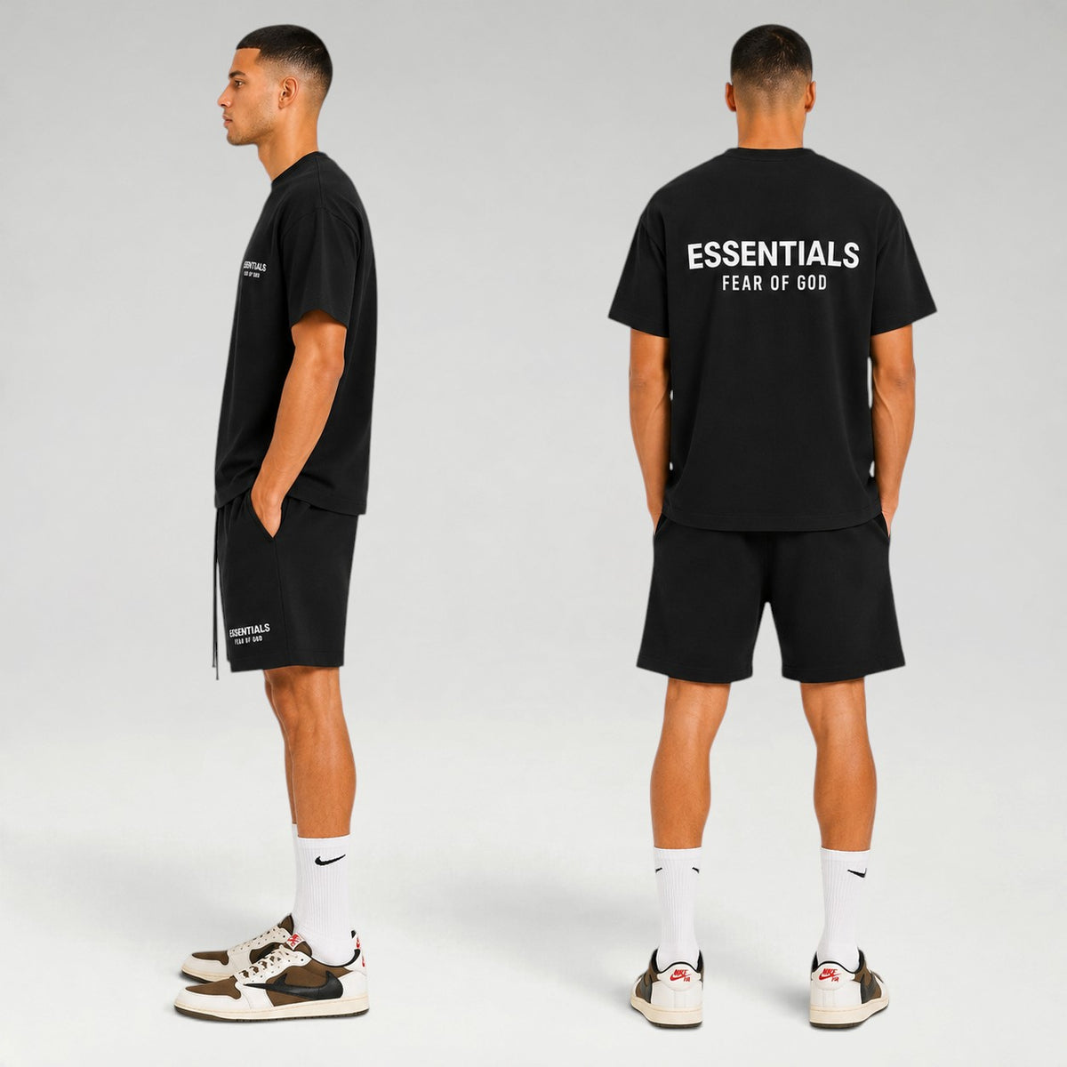 Jet Black White Summer Set