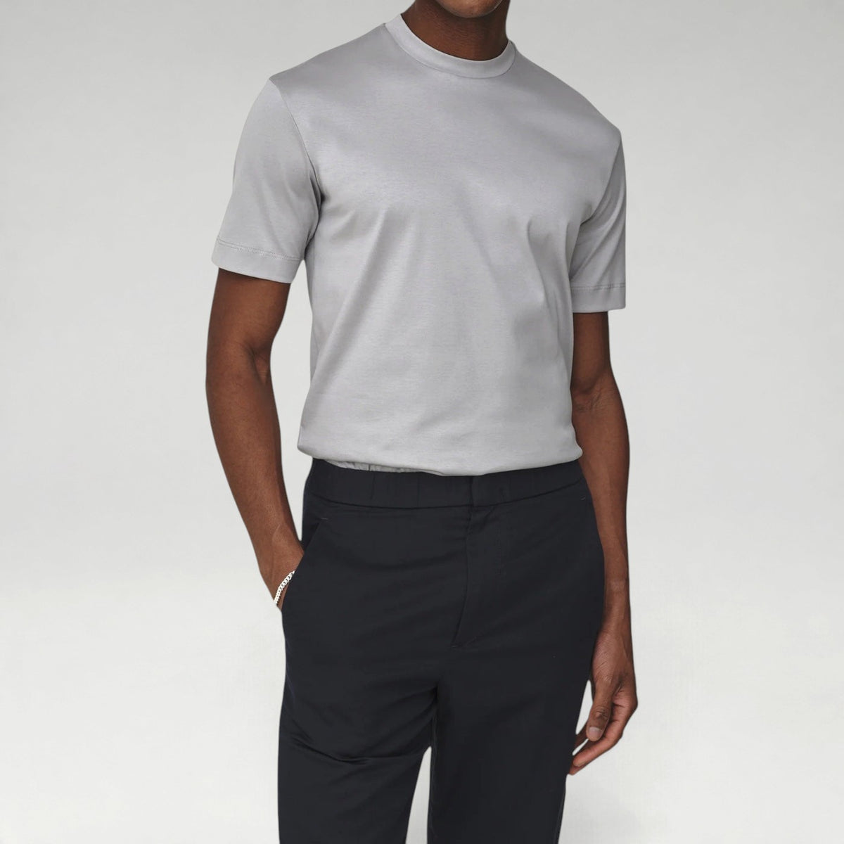 Supima Shine Tee Marble Grey