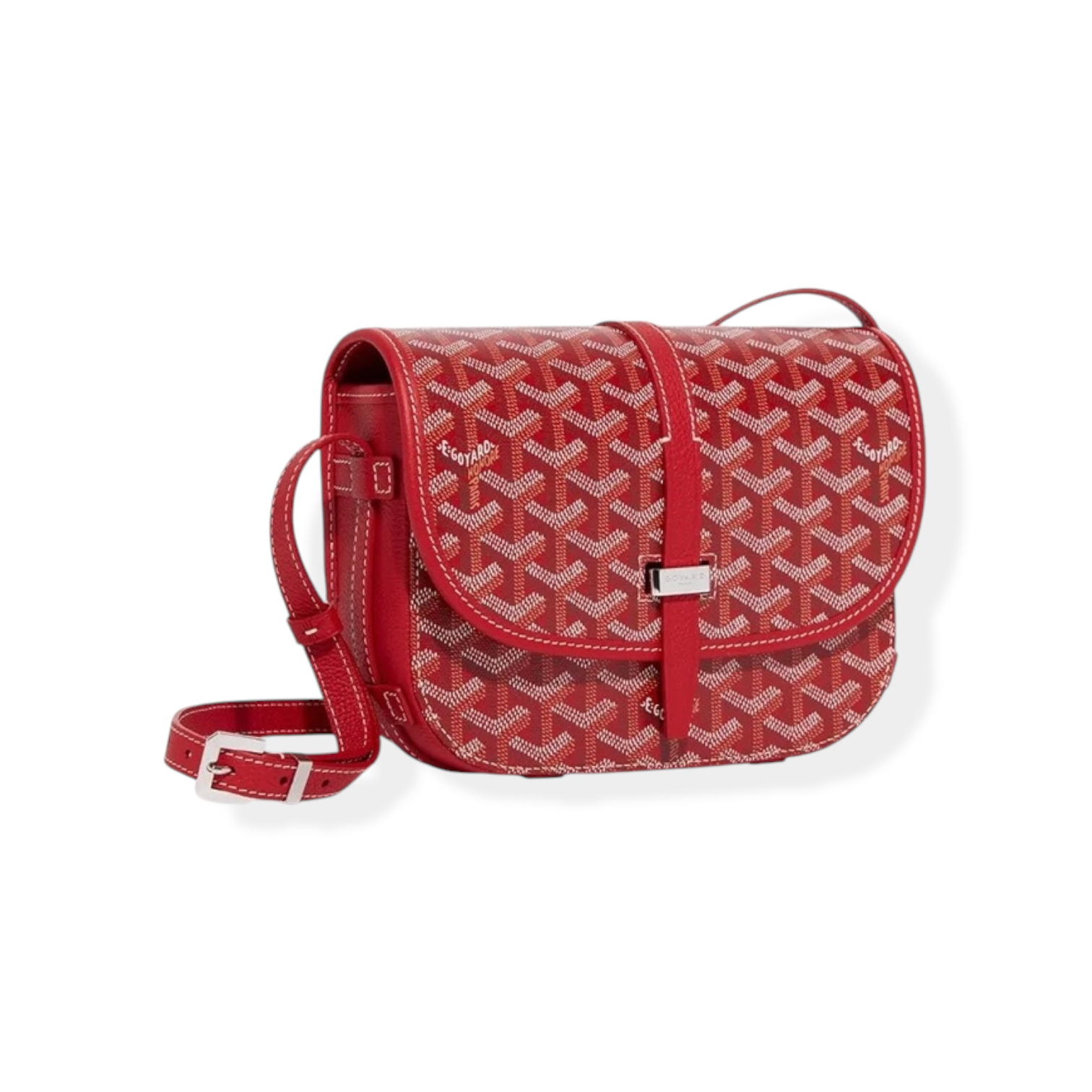 Goyard Goyardine Belvedere Goyard Messenger Bag Red GOYARD