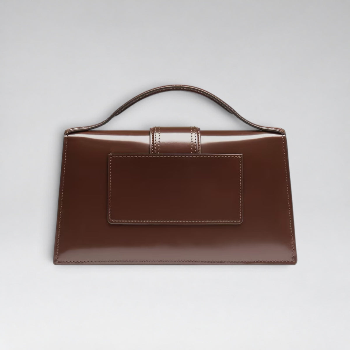 Large Bambino Patent Midnight Brown