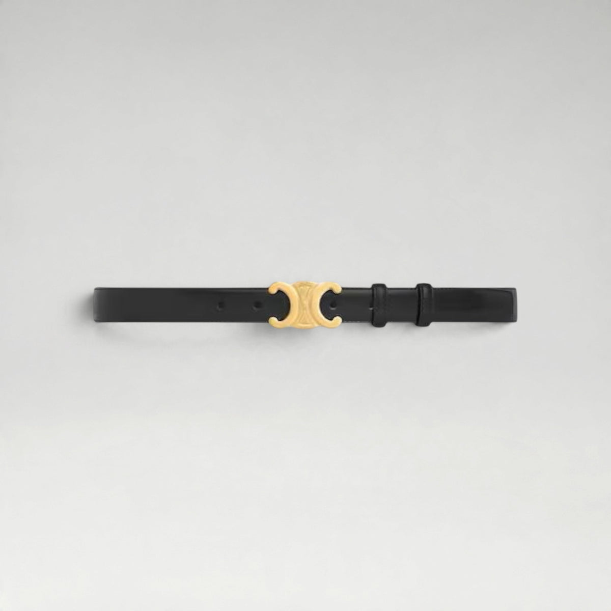 Medium 25MM Triomphe Belt Black