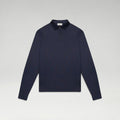 Longsleeve Supima Polo Navy