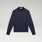 Longsleeve Supima Polo Navy