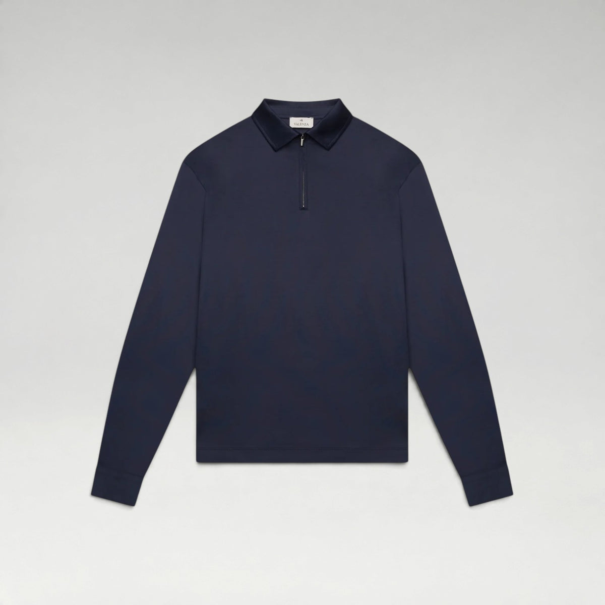 Longsleeve Supima Polo Navy