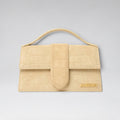 Large Bambino Suede Croco Pattern Beige