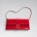 Long Bambino Patent Red Silver