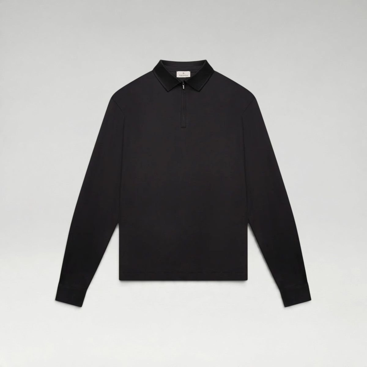 Longsleeve Supima Polo Black