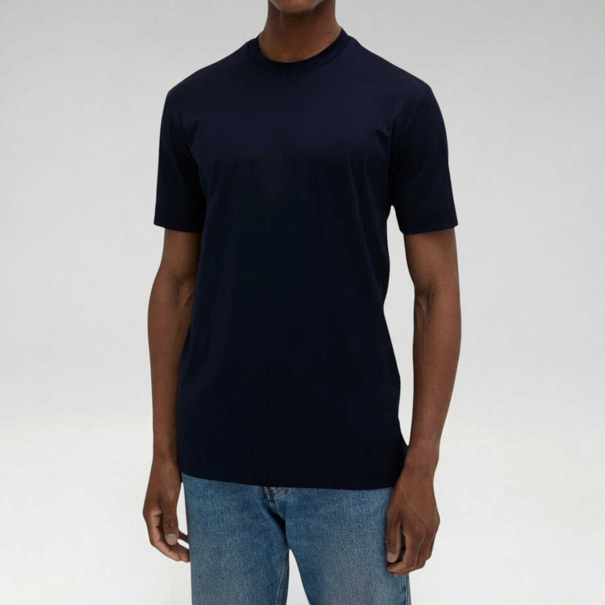 Supima Shine Tee Navy