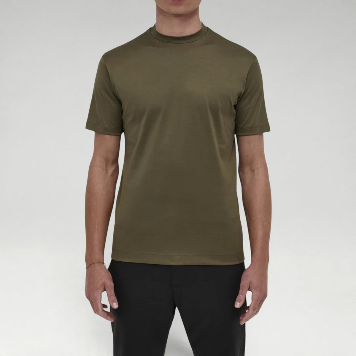 Supima Shine Tee Army Green