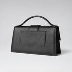 Large Bambino Grained Leather Black