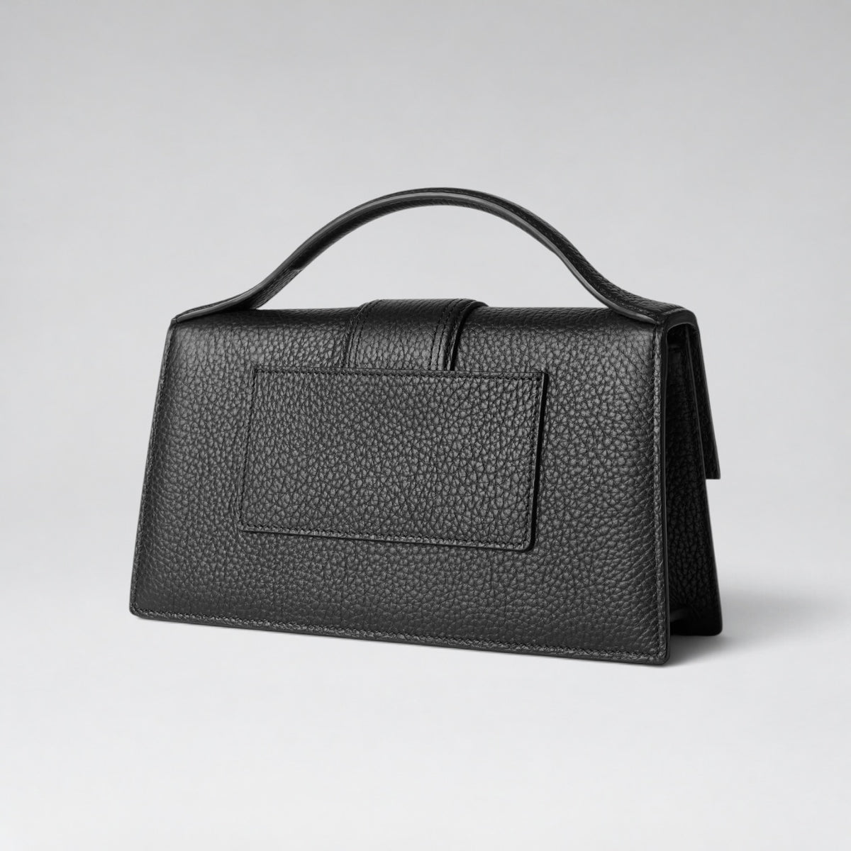 Large Bambino Grained Leather Black