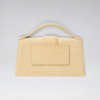 Large Bambino Suede Croco Pattern Beige