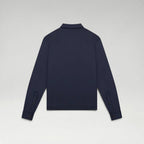 Longsleeve Supima Polo Navy
