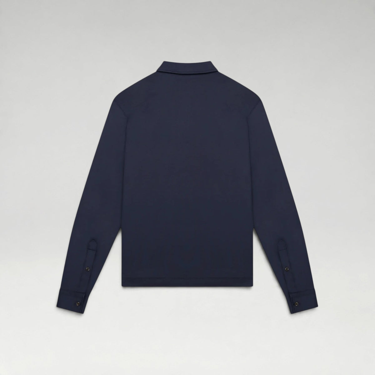 Longsleeve Supima Polo Navy