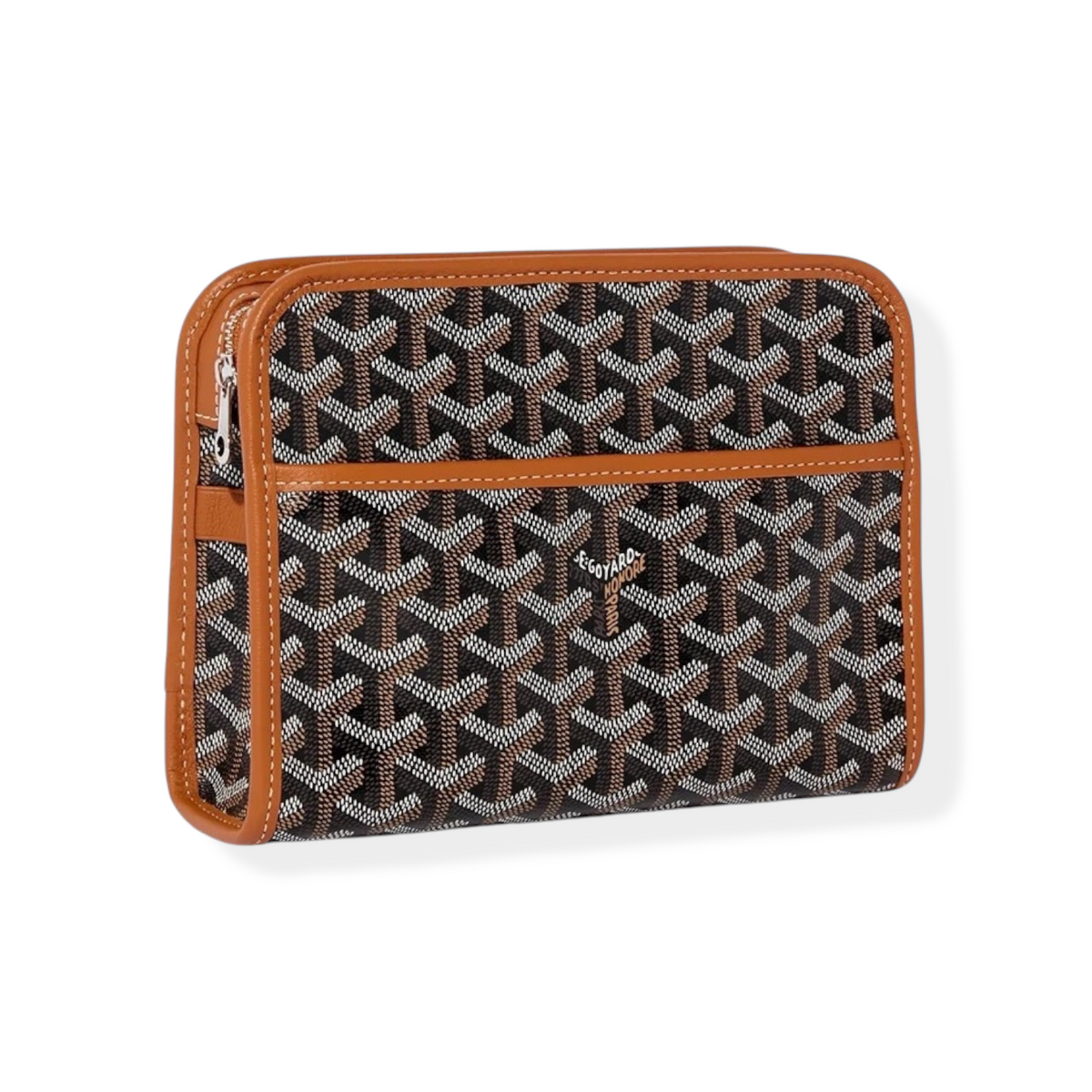 Goyard Pouch bag, brown and black, small