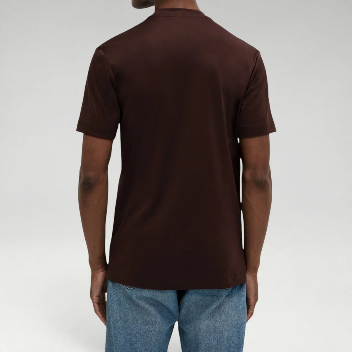 Supima Shine Tee Ebony brown