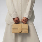 Large Bambino Suede Croco Pattern Beige