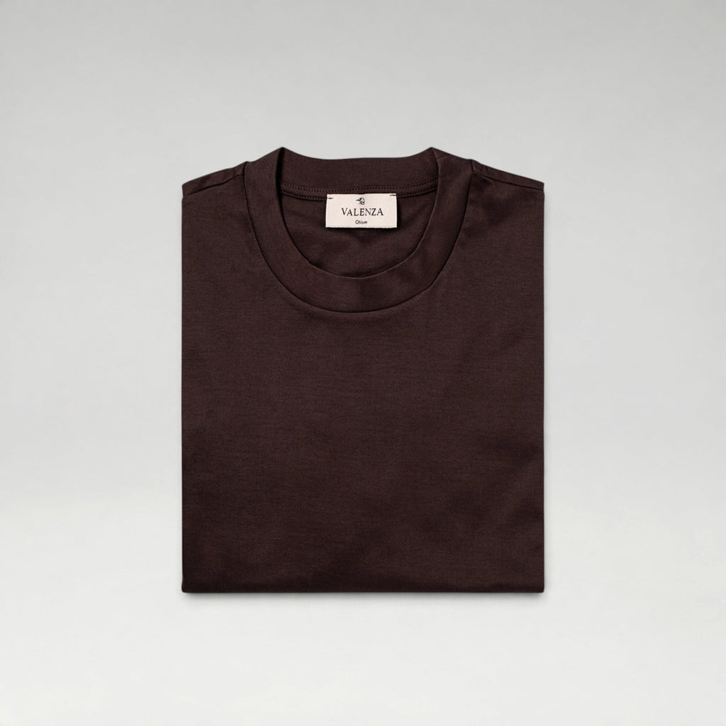 Supima Shine Tee Ebony brown