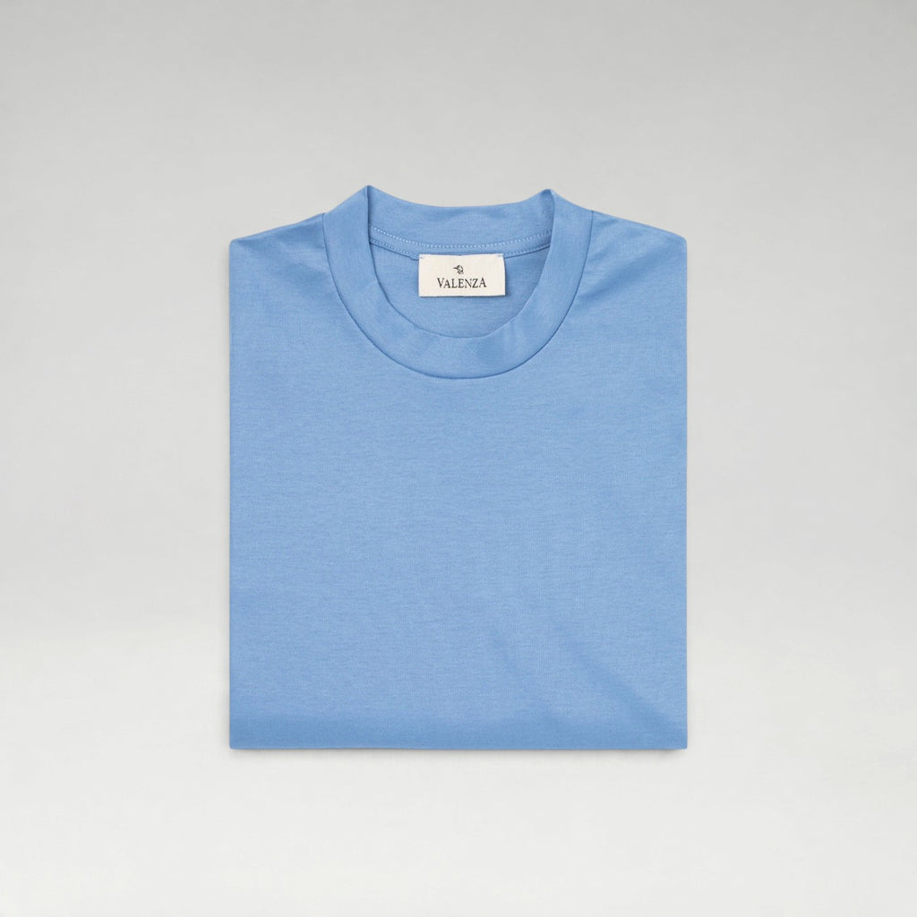 Supima Shine Tee Mid Blue