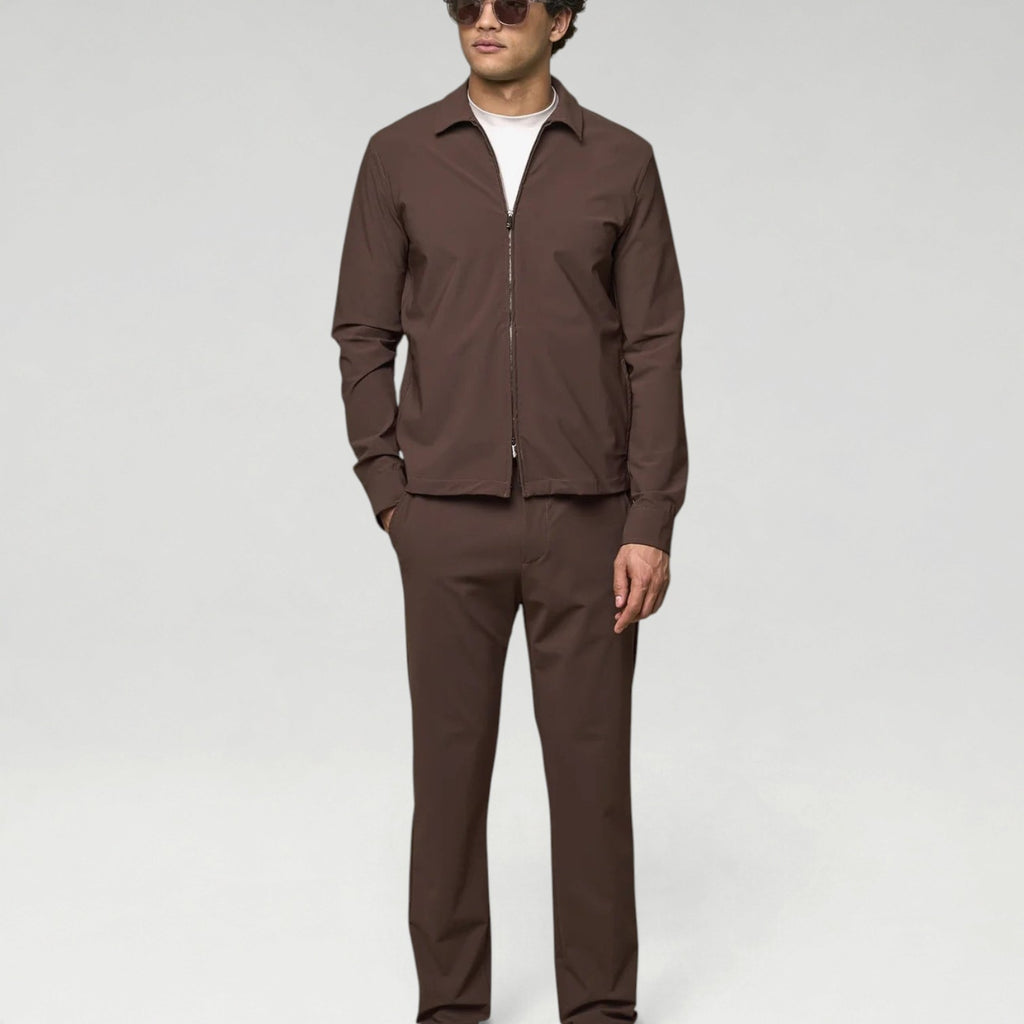 Tech Overshirt Ebony Brown