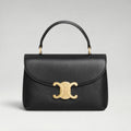 Teen Nino Bag Grained Calfskin Black