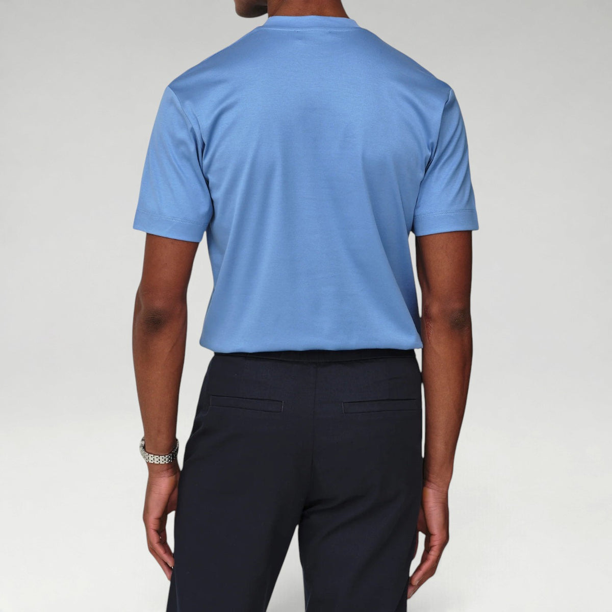 Supima Shine Tee Mid Blue