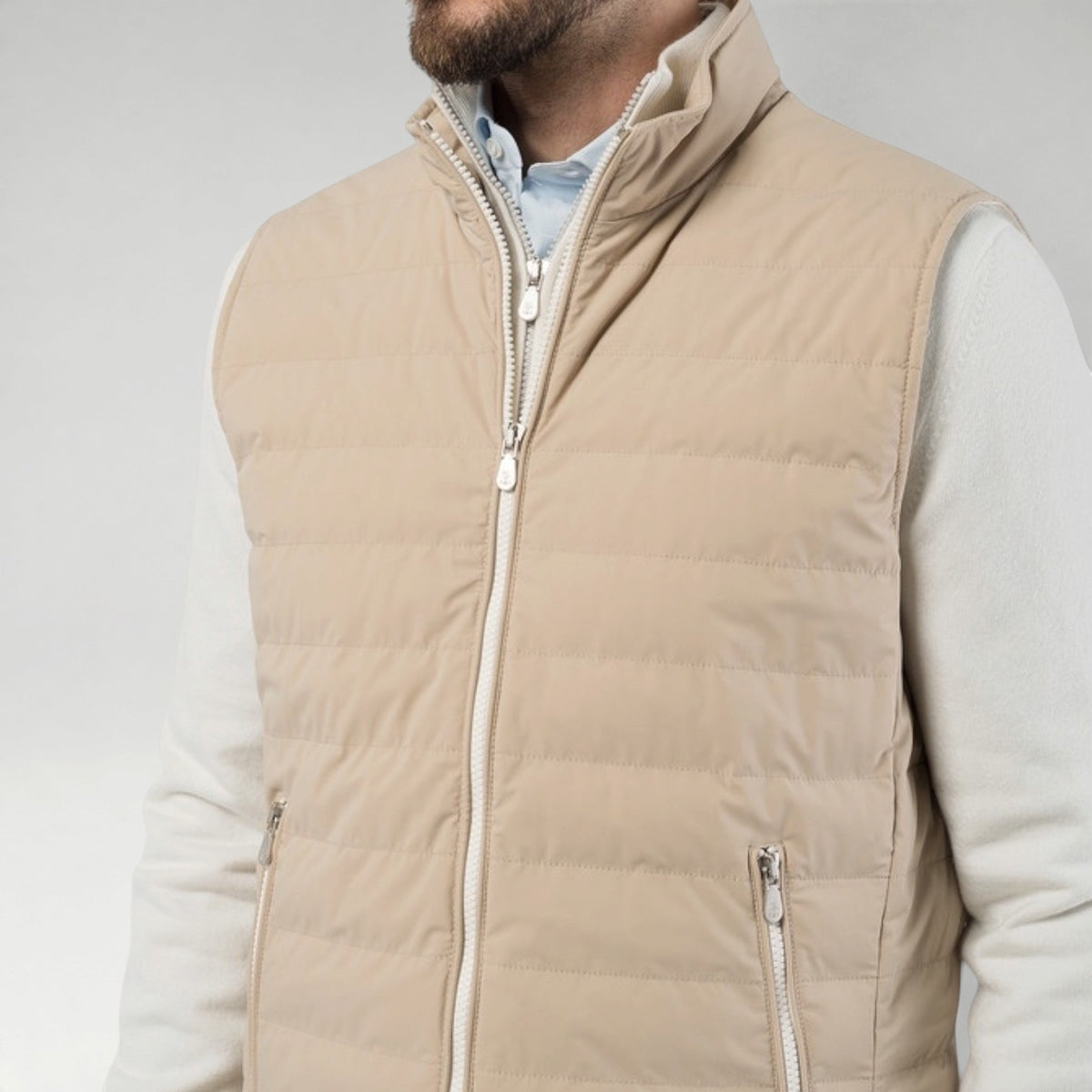 Padded Beige Vest