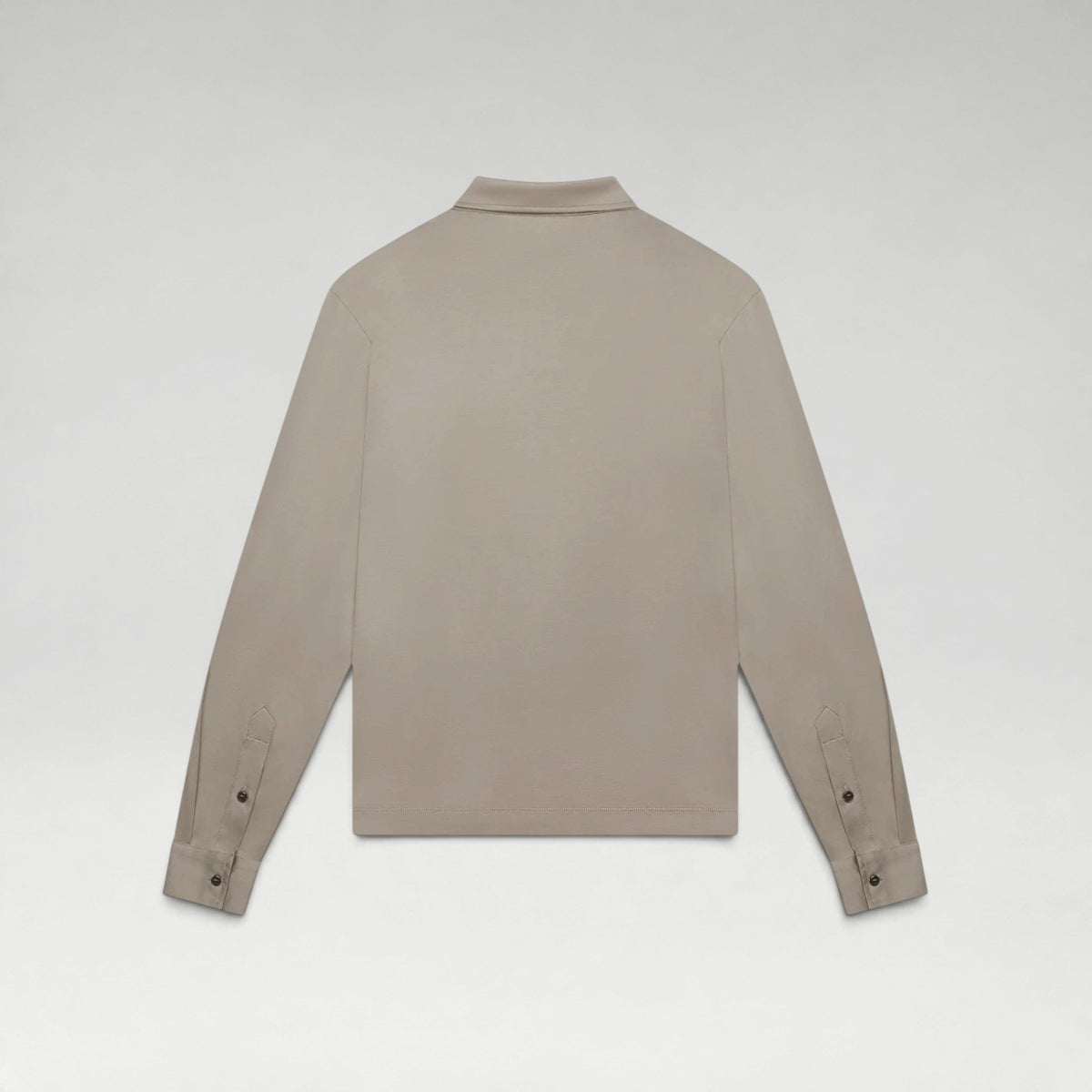 Longsleeve Supima Polo Lead Grey
