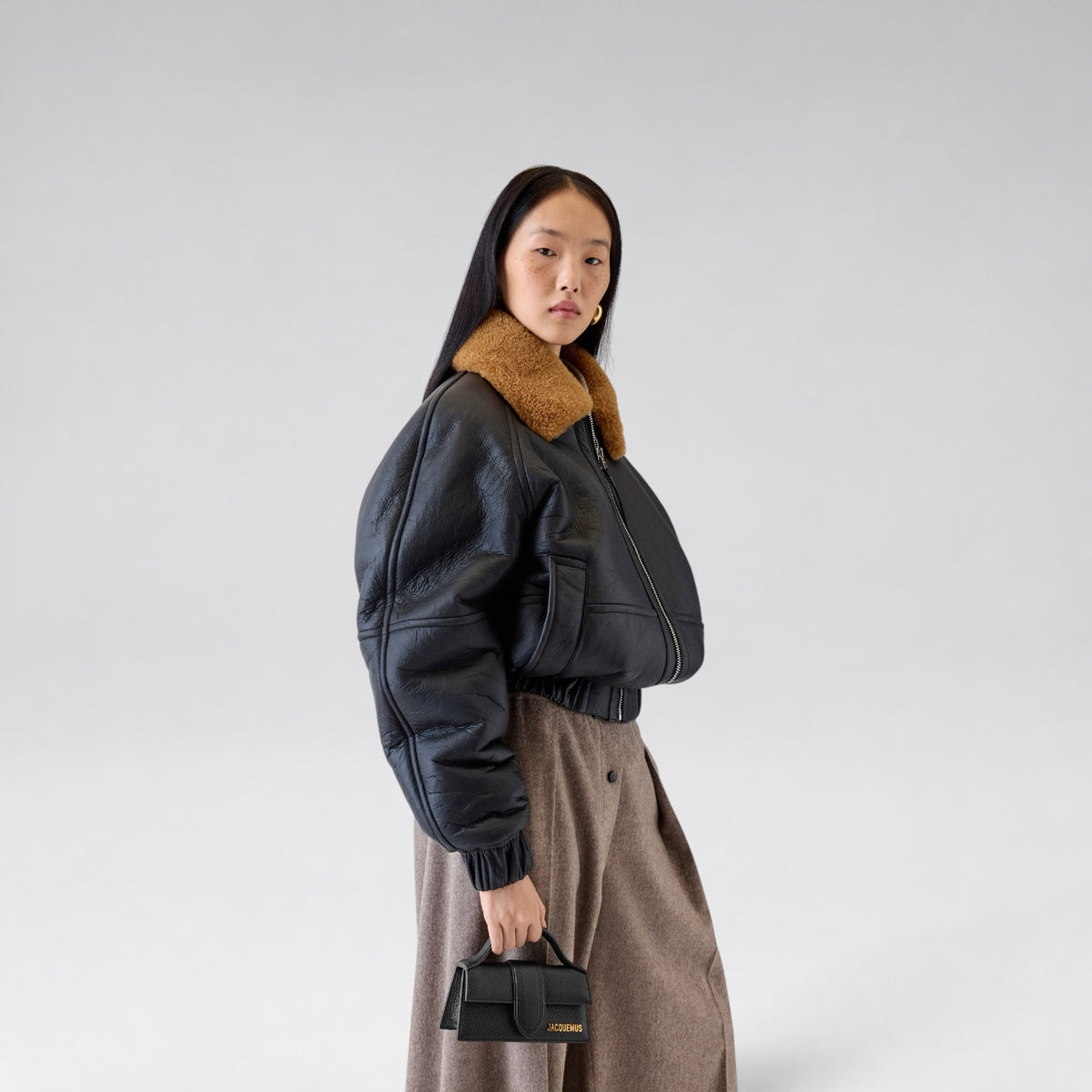 Bambino Grained Leather Black