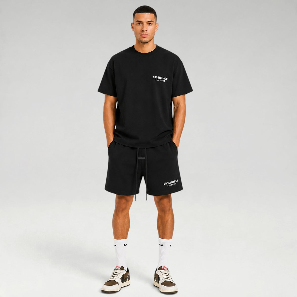 Jet Black White Summer Set