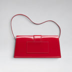 Long Bambino Patent Red Silver