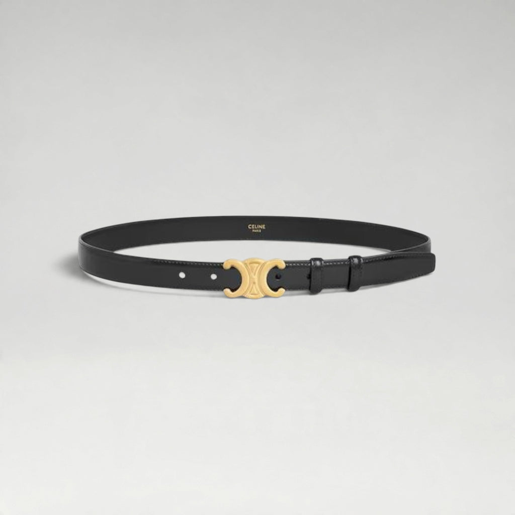 Medium 25MM Triomphe Belt Black