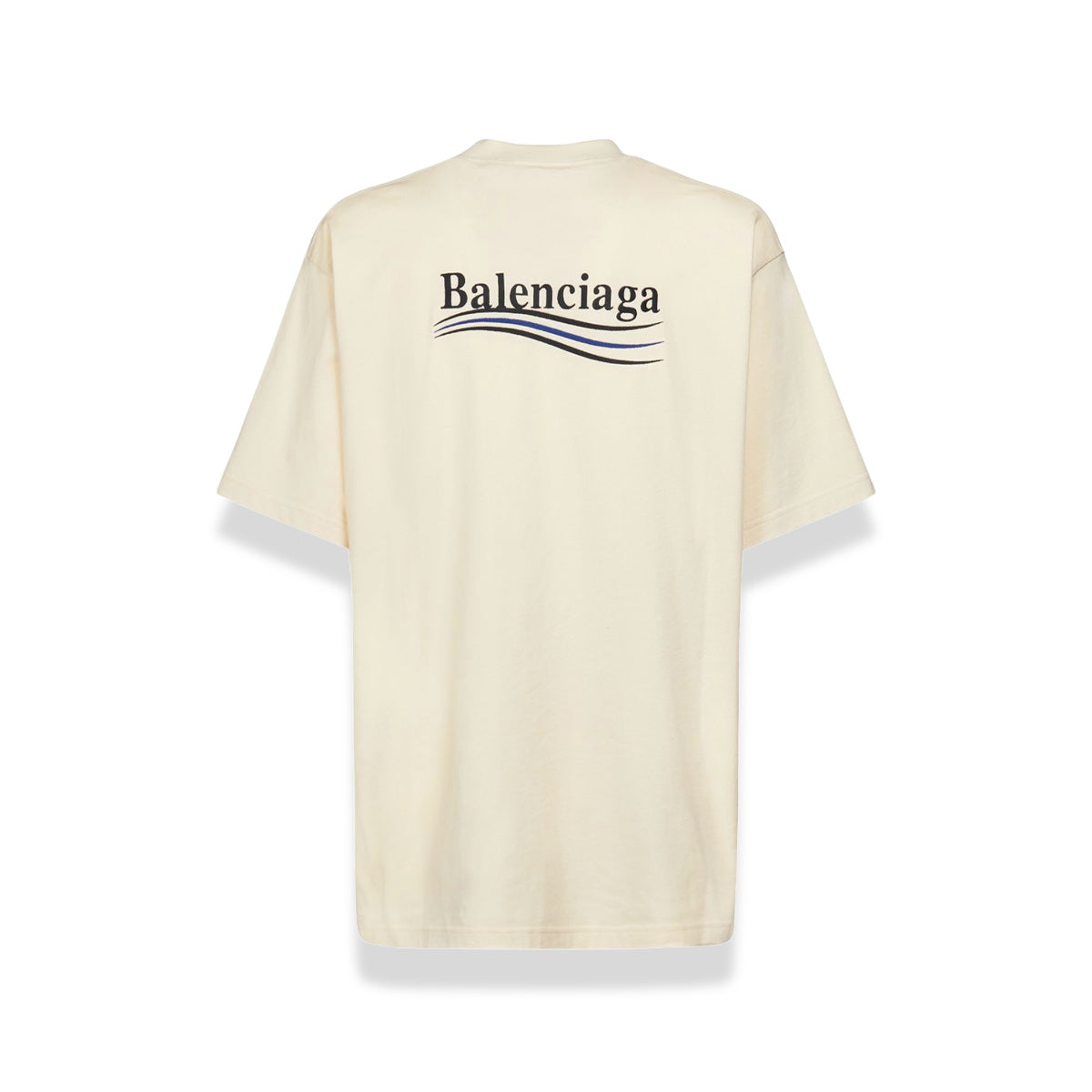 Balenciaga - Political Campaign Oversized Cream Tee