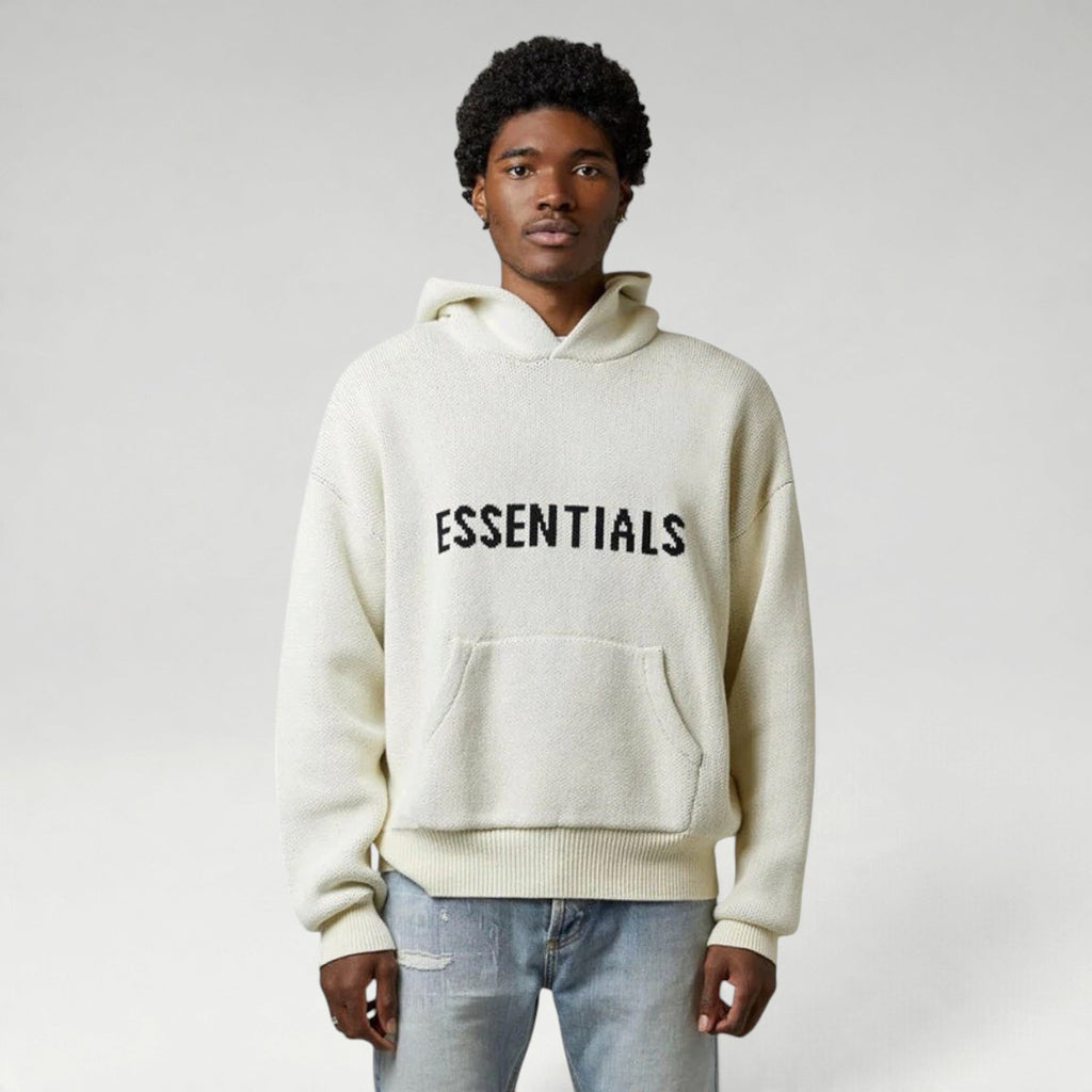 Knit Hoodie Cream