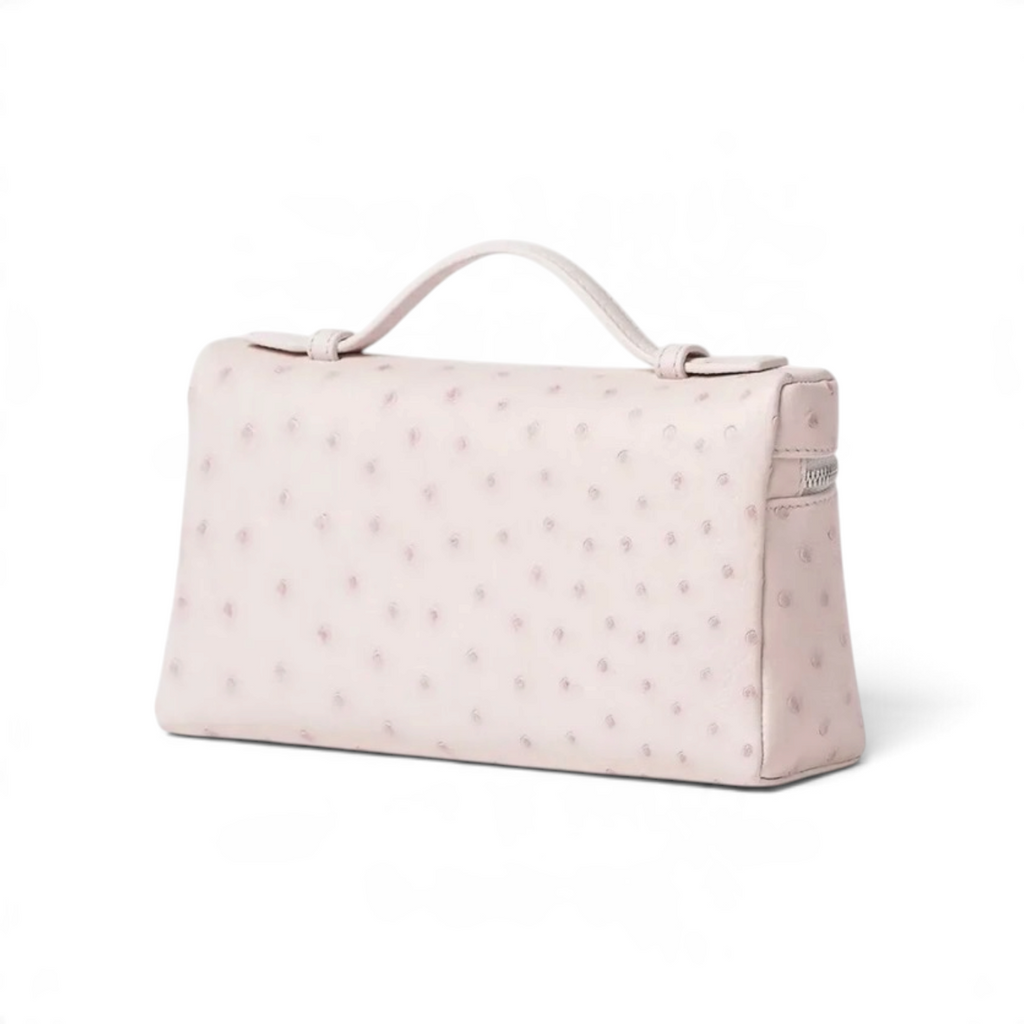L19 Extra Pocket Ostrich Whisper Pink