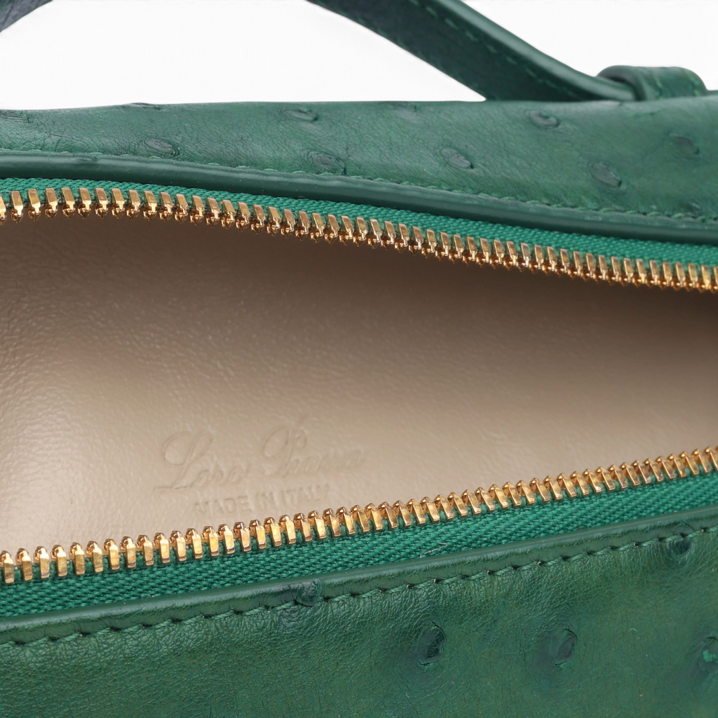 L19 Extra Pocket Ostrich Forest Green