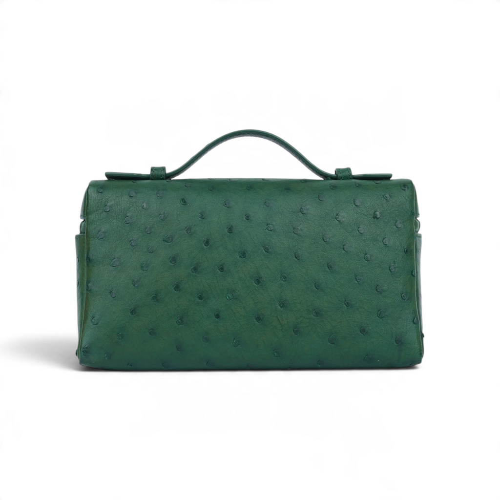 L19 Extra Pocket Ostrich Forest Green