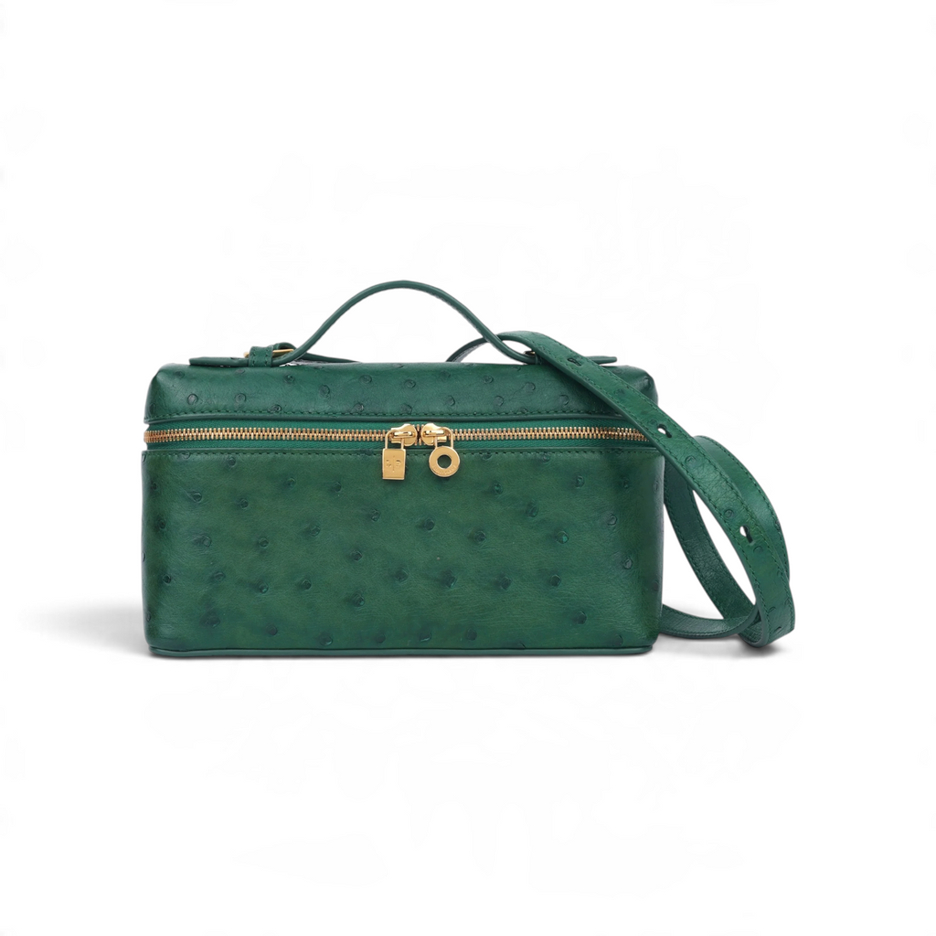 L19 Extra Pocket Ostrich Forest Green
