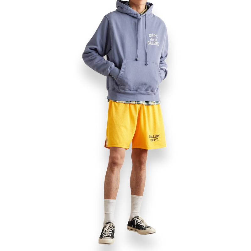 Gallery Dept. - Logo Print Hoodie Blue