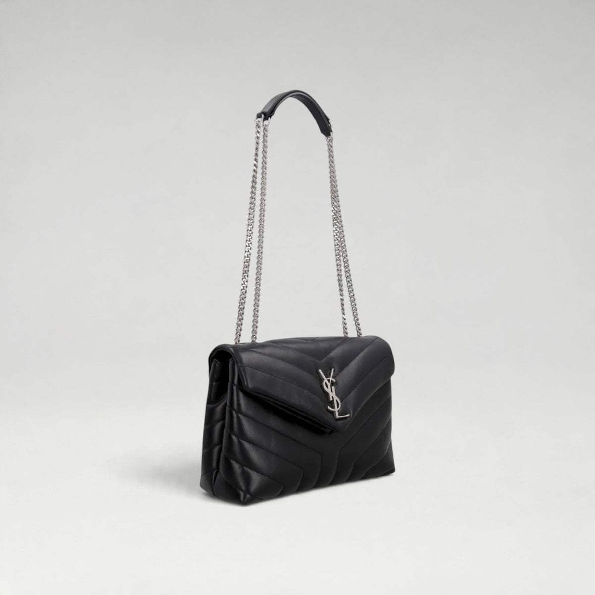 Loulou Small Bag Black Silver