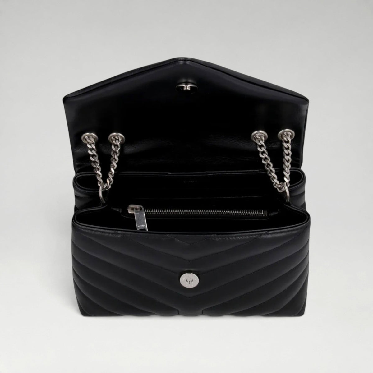 Loulou Small Bag Black Silver